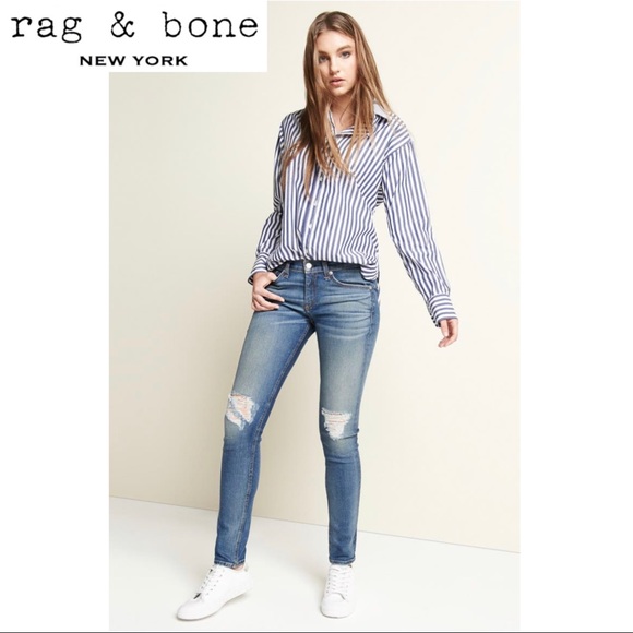 rag & bone Denim - Rag & Bone Distressed Skinny Jeans Sz. 26